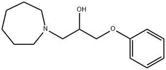 1-(1-azepanyl)-3-phenoxy-2-propanol Struktur