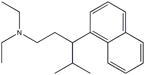 N,N-Diethyl-γ-isopropyl-1-naphthalene-1-propanamine Struktur