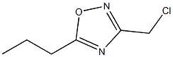 3-(chloromethyl)-5-propyl-1,2,4-oxadiazole Struktur