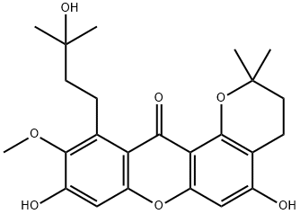 1-Isomangostin hydrate Struktur