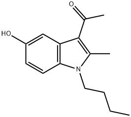 1-(1-butyl-5-hydroxy-2-methyl-1H-indol-3-yl)ethanone Struktur