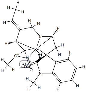 16-De(hydroxymethyl)voachalotine oxindole Struktur