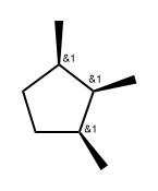 (1α,2α,3α)-1,2,3-Trimethylcyclopentane Struktur