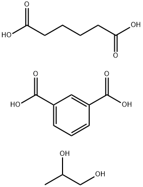 1,3-Benzenedicarboxylic acid, polymer with hexanedioic acid and 1,2-propanediol Struktur