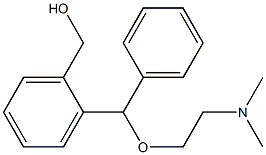 o-[α-[2-(Dimethylamino)ethoxy]benzyl]benzenemethanol Struktur