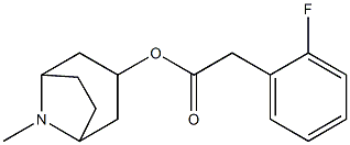 1-alpha-H,5-alpha-H-Tropan-3-beta-ol, o-fluorophenylacetate, hydrochloride Struktur