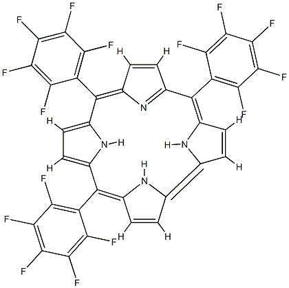 5,10,15-Tri(pentafluorophenyl)corrole Struktur