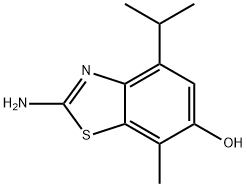 6-Benzothiazolol,2-amino-4-isopropyl-7-methyl-(8CI) Struktur