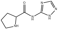 2-Pyrrolidinecarboxamide,N-s-triazol-3-yl-(8CI) Struktur