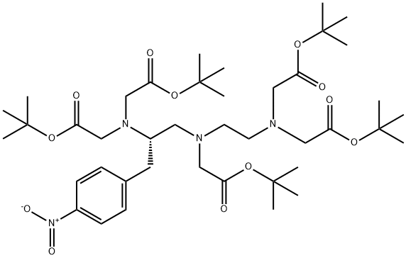 S-2-(4-Nitrobenzyl)-diethylenetriaMine penta-t-butyl acetate Struktur