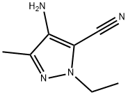 1H-Pyrazole-5-carbonitrile,4-amino-1-ethyl-3-methyl-(9CI) Struktur