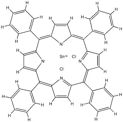 meso-Tetraphenylporphyrin-Sn(IV)dichlorid Struktur