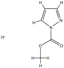 1H-Pyrazole-1-carboxylic acid, methyl ester, conjugate monoacid (9CI) Struktur