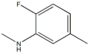 2-fluoro-N,5-dimethylaniline Struktur