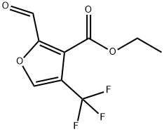 ethyl 2-forMyl-4-(trifluoroMethyl)furan-3-carboxylate Struktur