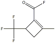 1-Cyclobutene-1-carbonyl fluoride, 2-methyl-4-(trifluoromethyl)- (6CI,8CI) Struktur