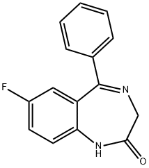 N-desmethylflunitrazepam Struktur