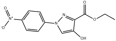 ethyl 4-hydroxy-1-(4-nitrophenyl)-1H-pyrazole-3-carboxylate Struktur