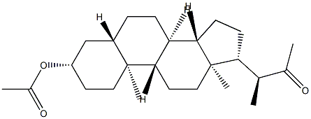 3β-Acetyloxy-24-nor-5α-cholan-22-one Struktur