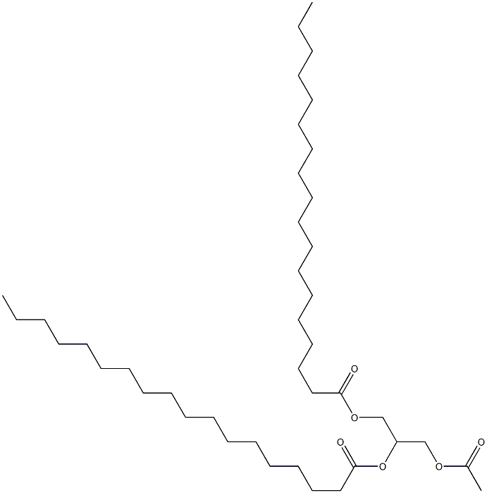 distearic acid, diester with glycerol monoacetate Struktur