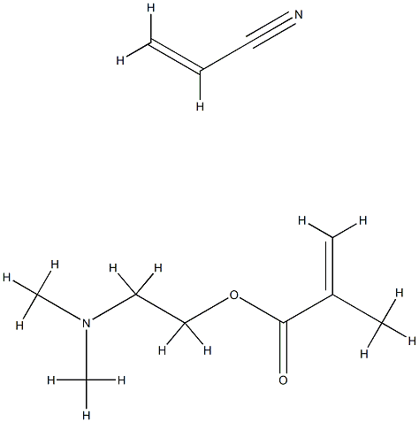 acrylonitriledimethylaminoethyl methacrylate copolymer Struktur