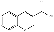 (E)-3-(2-(methylthio)phenyl)acrylic acid Struktur