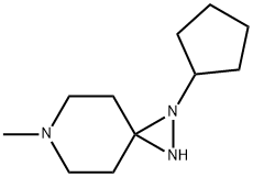 1,2,6-Triazaspiro[2.5]octane,1-cyclopentyl-6-methyl-(8CI) Struktur