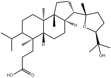 (24S)-20,24-Epoxy-25-hydroxy-3,4-seco-5α-dammaran-3-oic acid Struktur