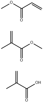 2-Propenoic acid, 2-methyl-, polymer with methyl 2-methyl-2-propenoate and methyl 2-propenoate Struktur