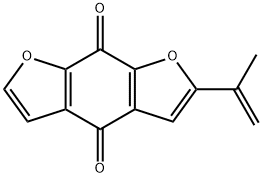 2-(1-Methylethenyl)benzo[1,2-b:5,4-b']difuran-4,8-dione Struktur