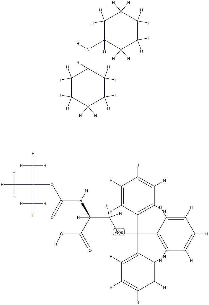 Boc-Cys(Trt)-OH DCHA Struktur