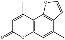 4,7-dimethylallopsoralen Struktur