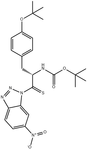 Boc-ThionoTyr(tBu)-1-(6-nitro)benzotriazolide Struktur