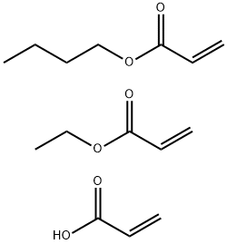 2-Propenoic acid, polymer with butyl 2-propenoate and ethyl 2-propenoate Struktur