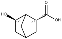 Bicyclo[2.2.1]heptane-2-carboxylic acid, 6-hydroxy-, (2R,6R)-rel- (9CI) Struktur