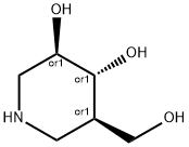 3,4-Piperidinediol, 5-(hydroxymethyl)-, (3R,4R,5R)-rel- (9CI) Struktur