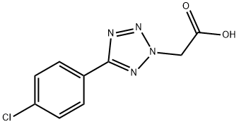 5-(4-CHLOROPHENYL)-2H-TETRAZOL-2-YL]ACETIC ACID Struktur