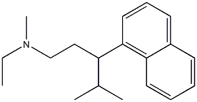 N-Ethyl-γ-isopropyl-N-methyl-1-naphthalene-1-propanamine Struktur