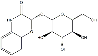 2-(β-D-Glucopyranosyloxy)-2H-1,4-benzoxazin-3(4H)-one Struktur