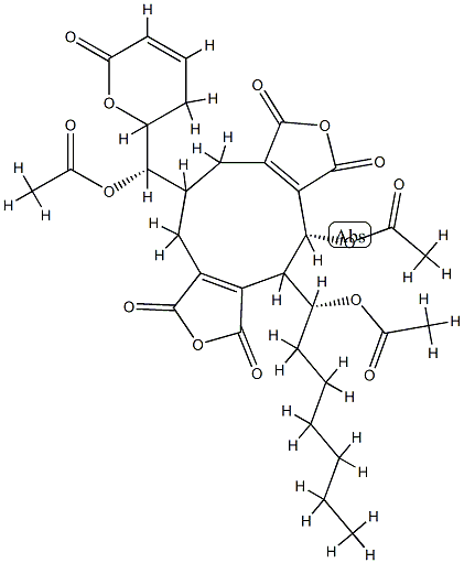 Rubratoxin B triacetate Struktur