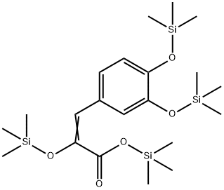 Trimethylsilyl catecholpyruvate tris(trimethylsilyl) ether Struktur