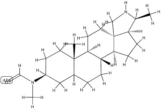 3β-(N-Methylformylamino)-22-demethylconanine Struktur