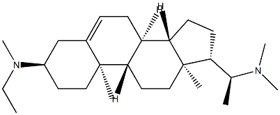 (20S)-N-Ethyl-N,N',N'-trimethylpregn-5-ene-3α,20-diamine Struktur