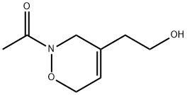 2H-1,2-Oxazine-4-ethanol, 2-acetyl-3,6-dihydro- (9CI) Struktur