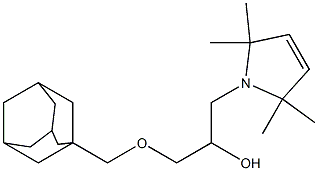 1-(Tricyclo[3.3.1.13,7]decan-1-ylmethoxy)-3-(2,2,5,5-tetramethyl-3-pyrrolin-1-yl)-2-propanol Struktur