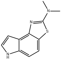 6H-Pyrrolo[3,2-e]benzothiazole,2-(dimethylamino)-(8CI) Struktur