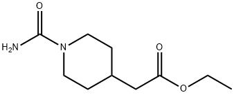 ethyl 2-(1-carbamoylpiperidin-4-yl)acetate Struktur