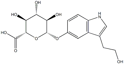 5-Hydroxy Tryptophol β-D-Glucuronide Struktur