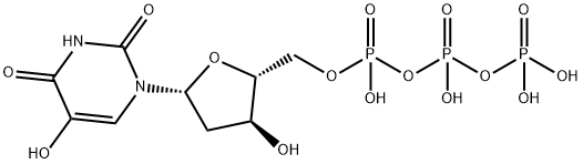 2'-deoxy-5-hydroxyuridine triphosphate Struktur