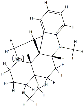 (19α)-1-Methylaspidospermidine Struktur